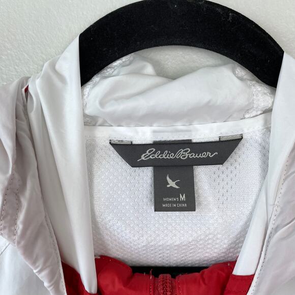 Eddie Bauer‎ Momentum Colorblock Hooded Jacket Lightweight Anorak Size Medium - Picture 5 of 7